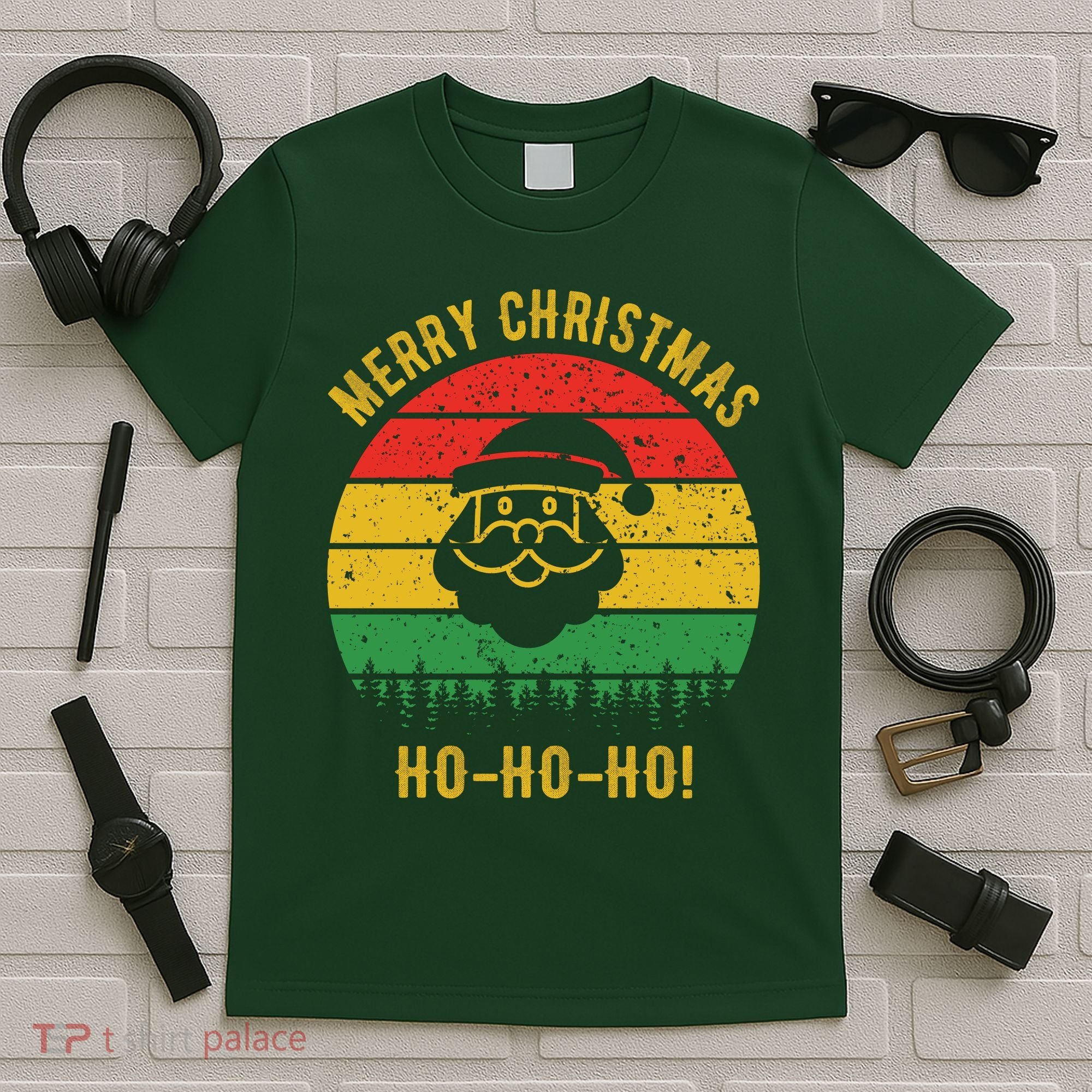 Merry Christmas Ho-Ho-Ho Vintage Santa T-Shirt
