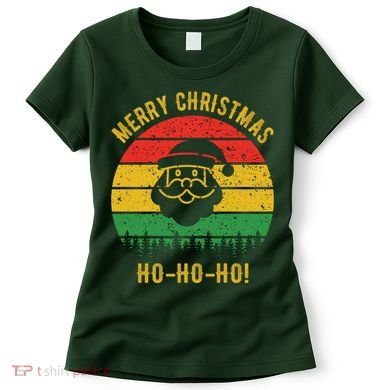 Merry Christmas Ho-Ho-Ho Vintage Santa Women's T-Shirt