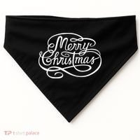 Merry Christmas Holiday USA-Made Doggie Bandana thumb 0
