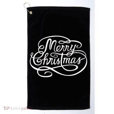 Merry Christmas Holiday Golf Towel