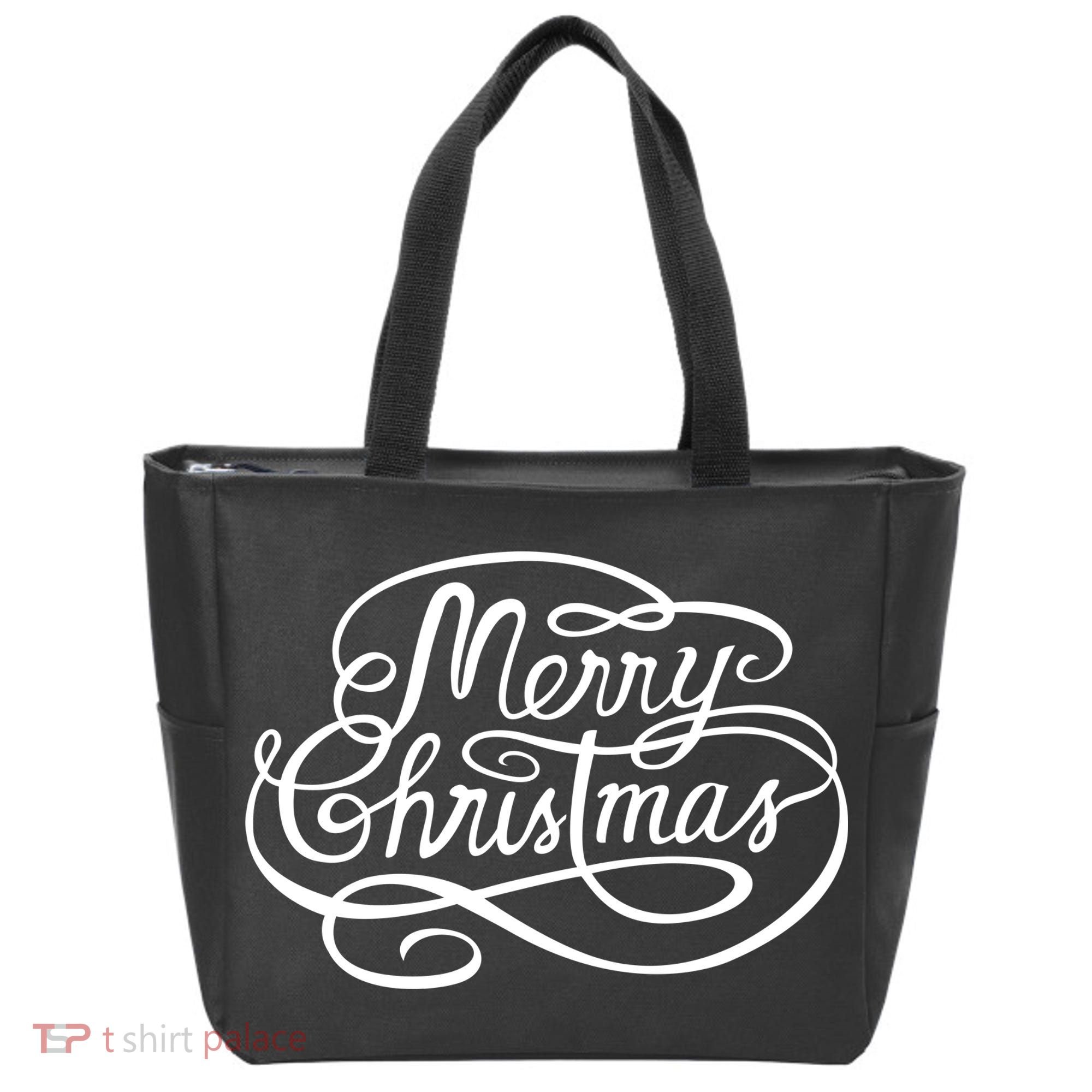 Merry Christmas Holiday Tote Bag