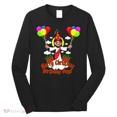 Merry Christmas Jesus Birthday Boy Long Sleeve Shirt
