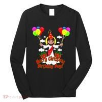 Merry Christmas Jesus Birthday Boy Long Sleeve Shirt thumb 0