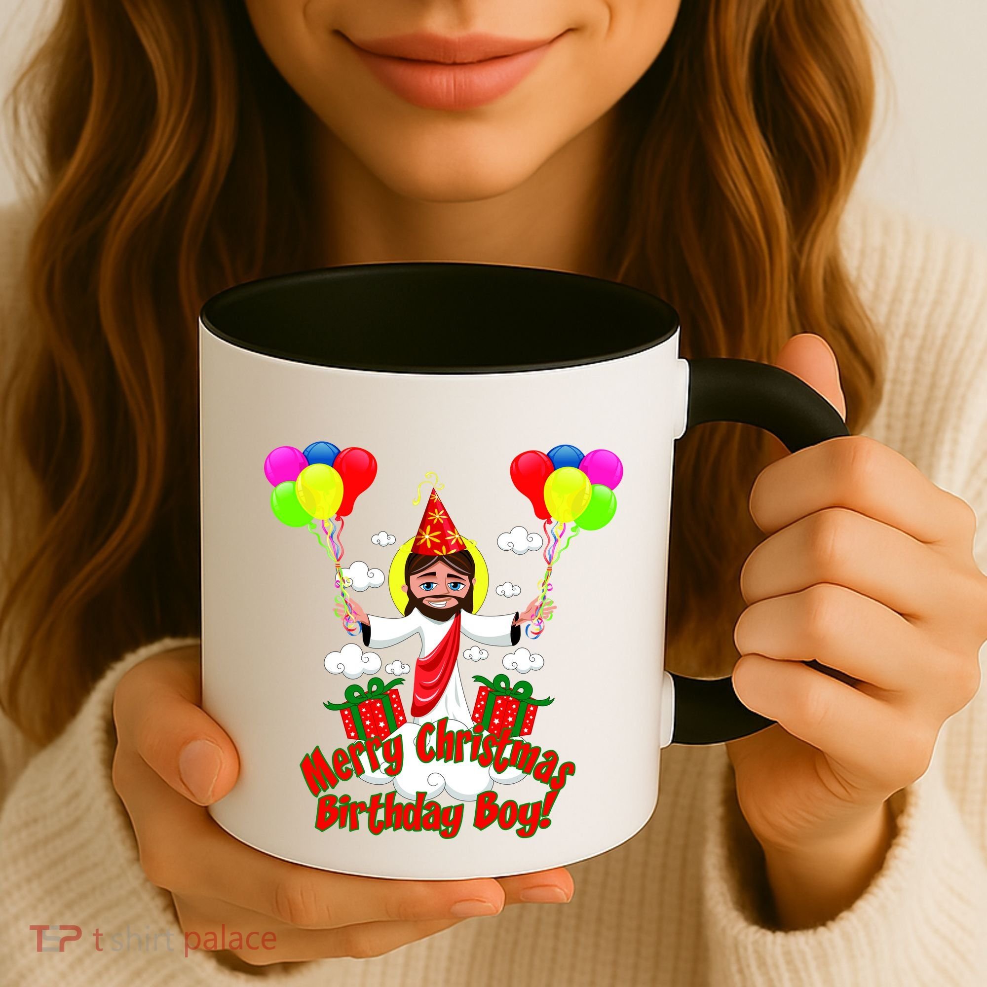 Merry Christmas Jesus Birthday Boy Coffee Mug
