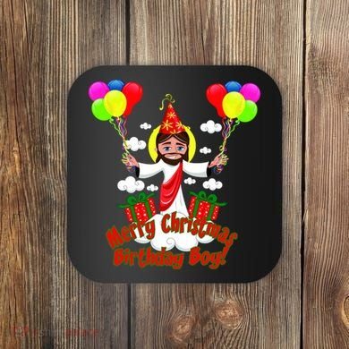 Merry Christmas Jesus Birthday Boy Coaster