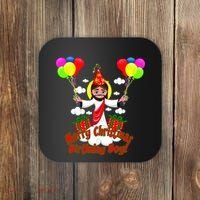 Merry Christmas Jesus Birthday Boy Coaster thumb 0