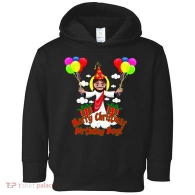 Merry Christmas Jesus Birthday Boy Toddler Hoodie