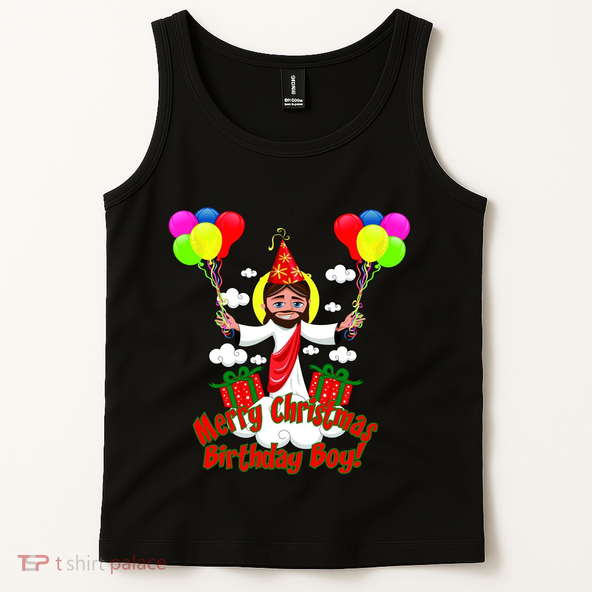 Merry Christmas Jesus Birthday Boy Tank Top
