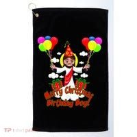 Merry Christmas Jesus Birthday Boy Golf Towel thumb 0