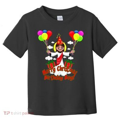 Merry Christmas Jesus Birthday Boy Toddler T-Shirt