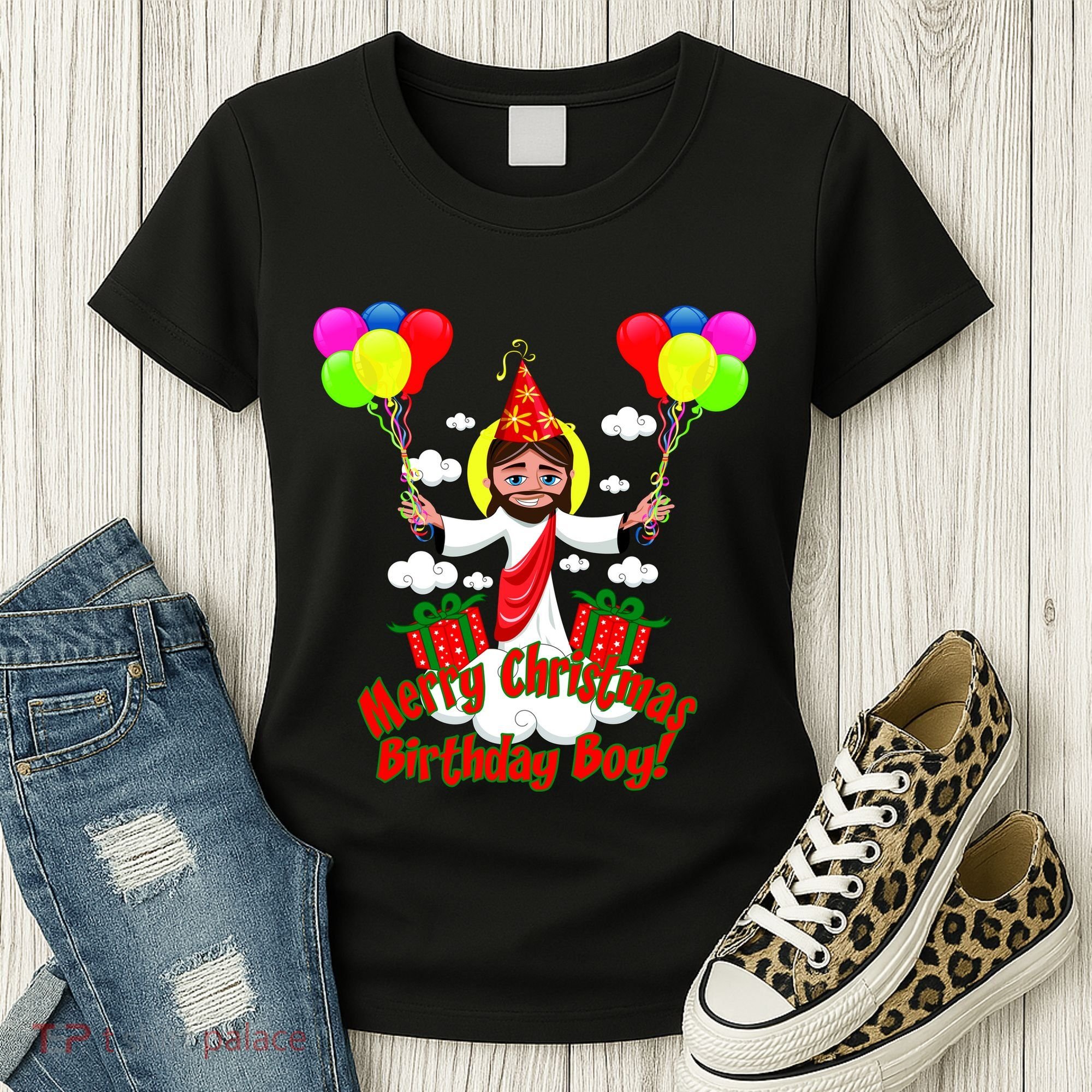 Merry Christmas Jesus Birthday Boy Women's T-Shirt
