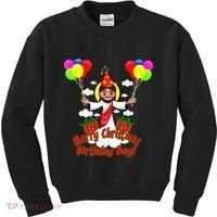 Merry Christmas Jesus Birthday Boy Kids Sweatshirt thumb 0