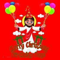 Merry Christmas Jesus Birthday Boy Santa Hat thumb 1