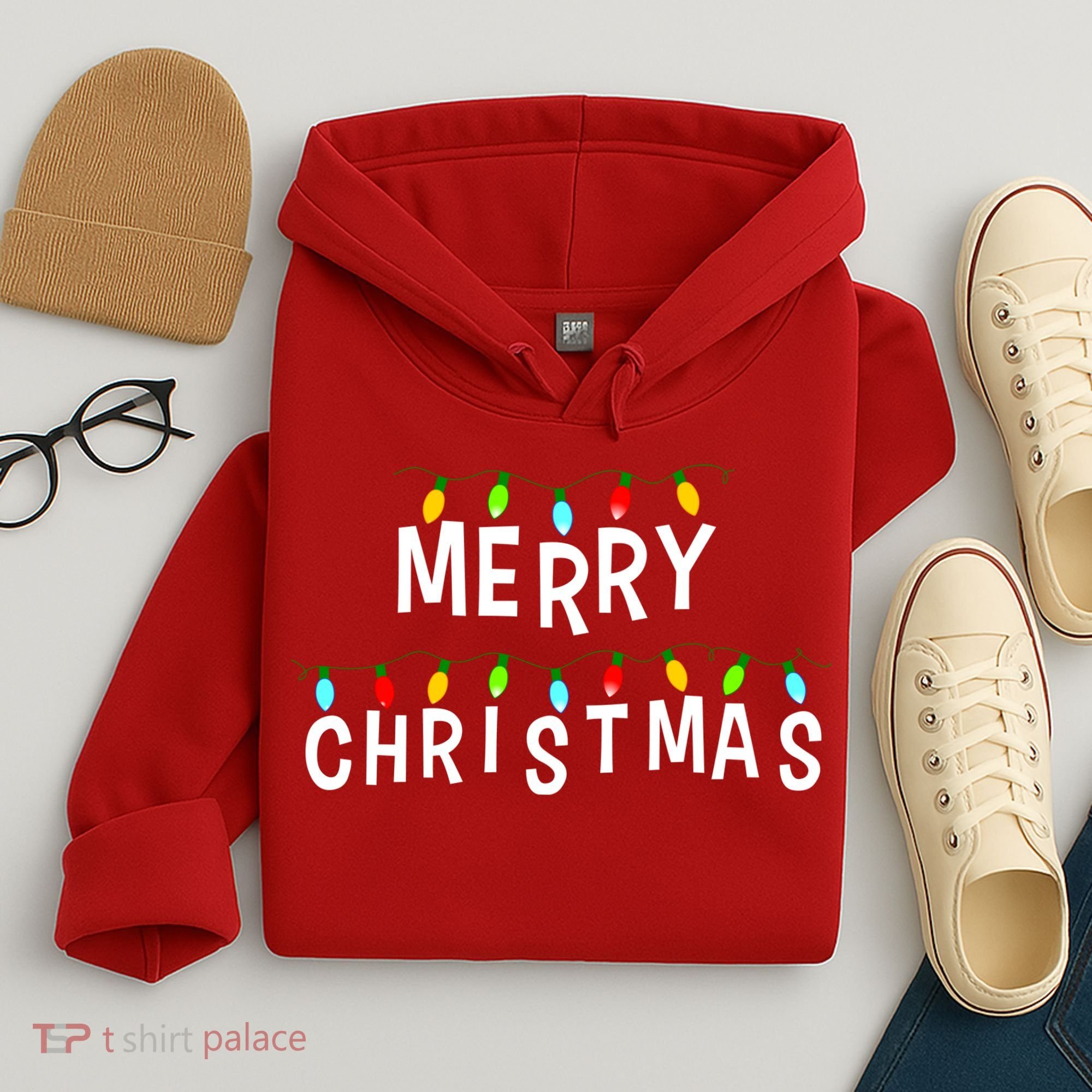 Merry Christmas Lights Hoodie