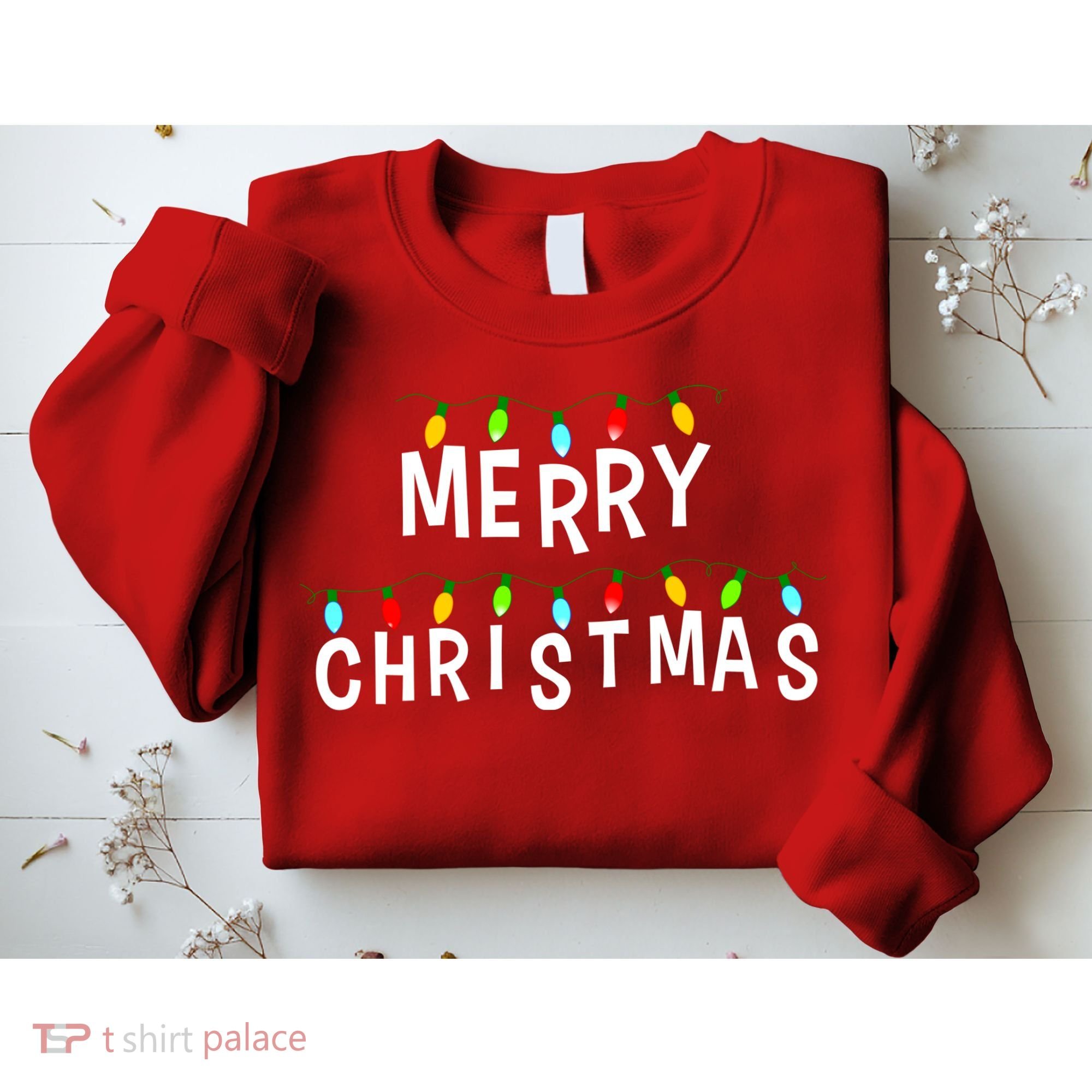 Merry Christmas Lights Sweatshirt