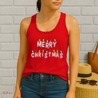 Merry Christmas Lights Women's Tank Top thumb 2