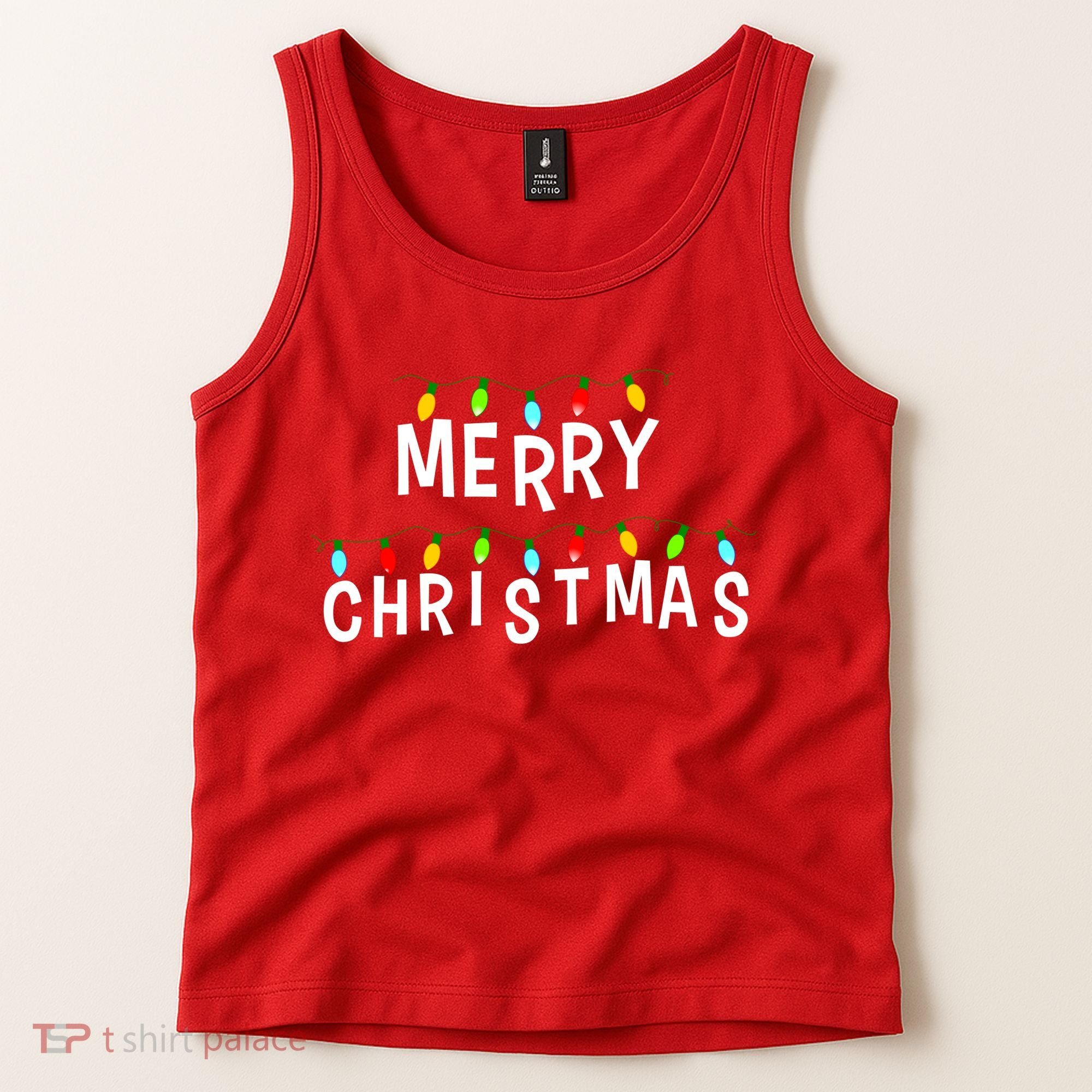 Merry Christmas Lights Tank Top