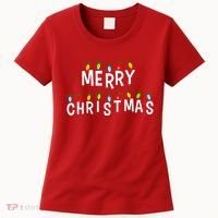Merry Christmas Lights Women's T-Shirt thumb 0