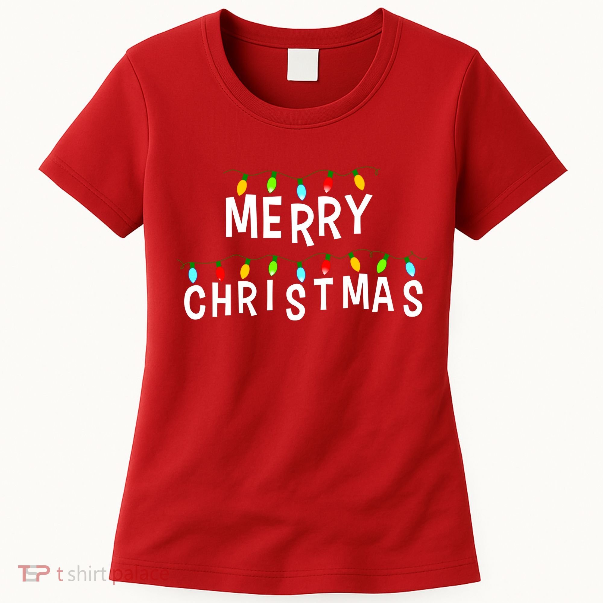 Merry Christmas Lights Women's T-Shirt