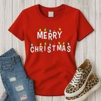 Merry Christmas Lights Women's T-Shirt thumb 3