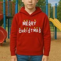 Merry Christmas Lights Kids Hoodie thumb 2