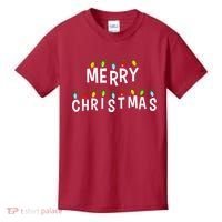 Merry Christmas Lights Kids T-Shirt thumb 0