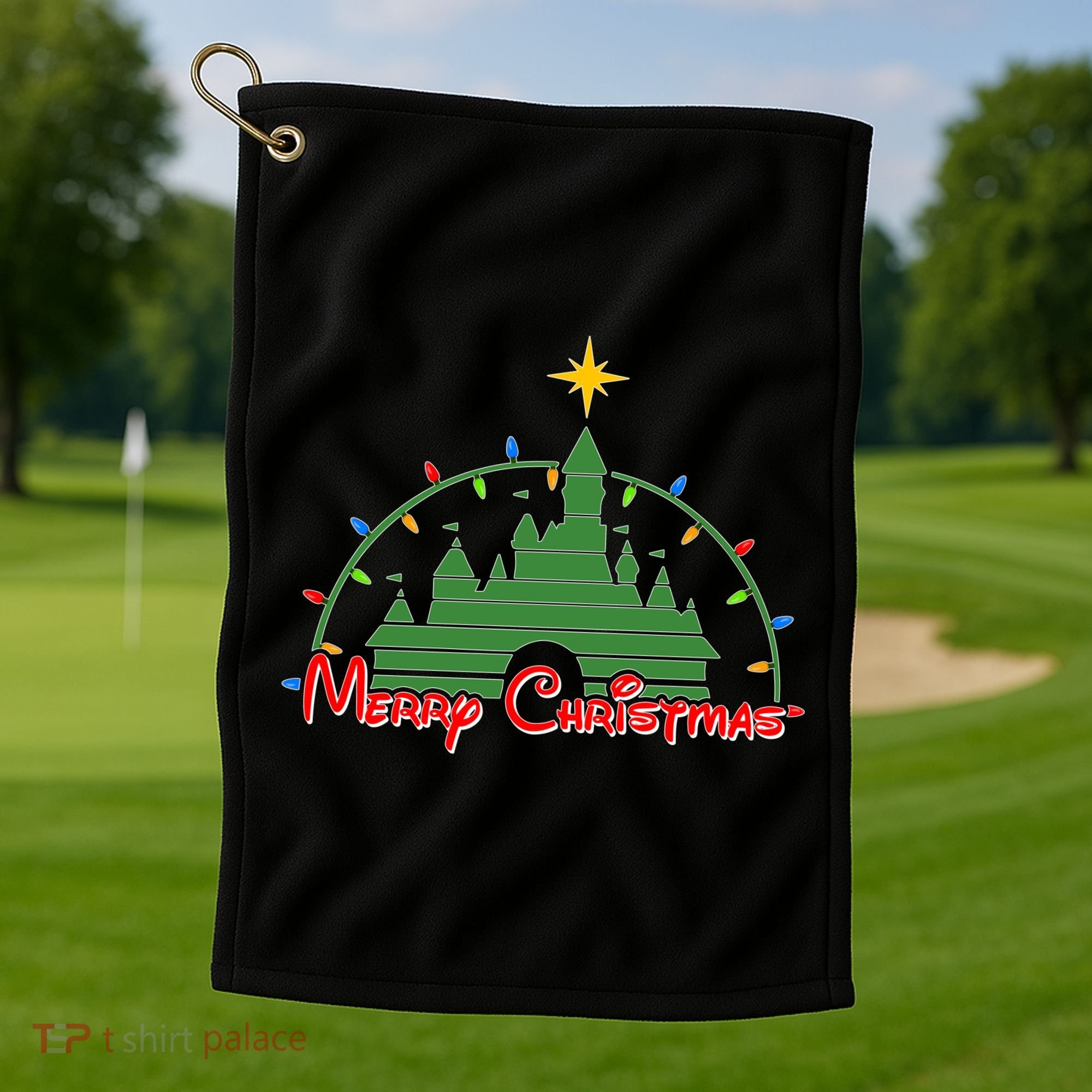 Merry Christmas Magical Golf Towel