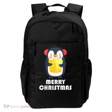 Merry Christmas Penguin Backpack