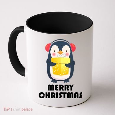 Merry Christmas Penguin Coffee Mug