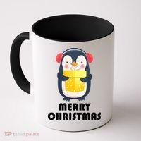 Merry Christmas Penguin Coffee Mug thumb 0