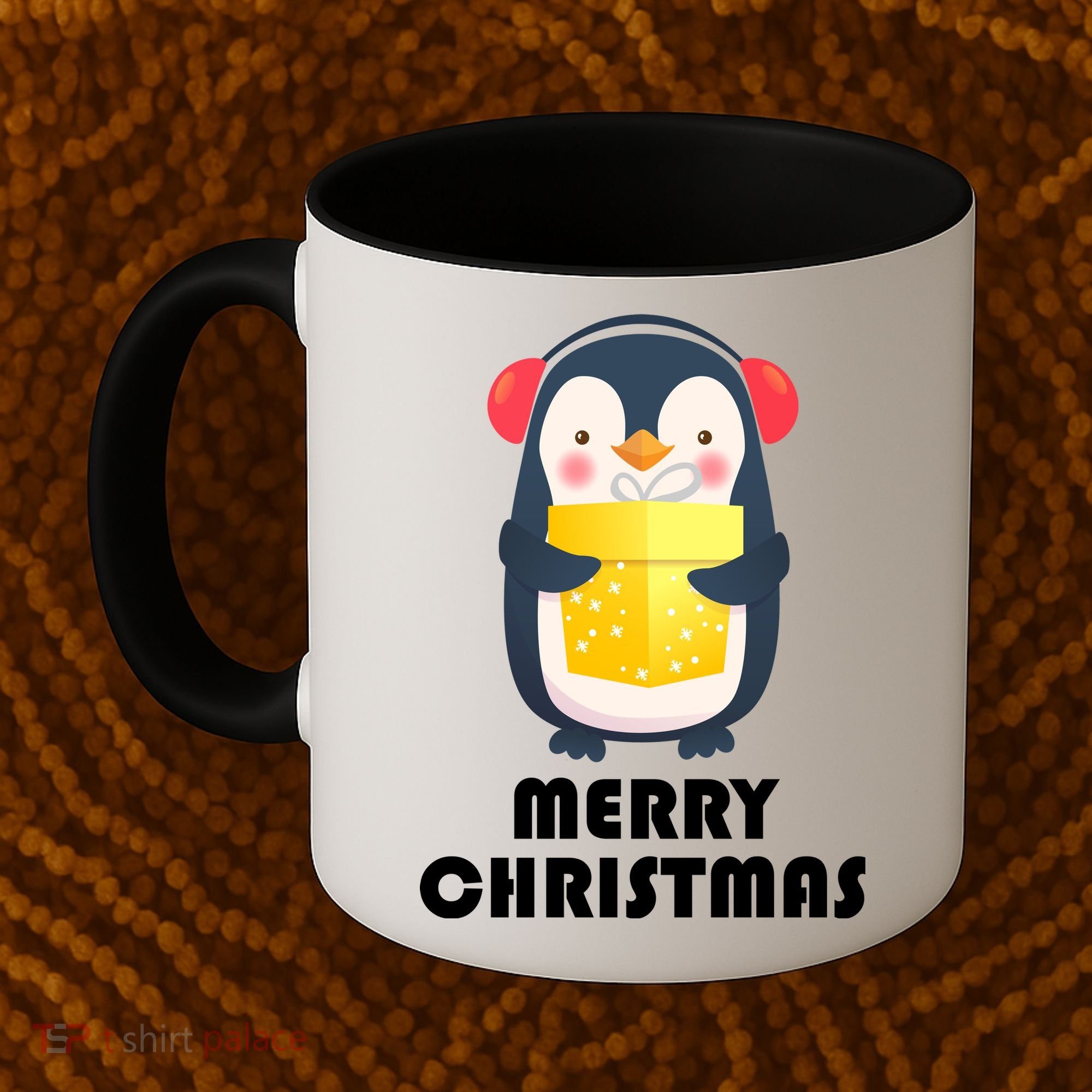 Merry Christmas Penguin Coffee Mug