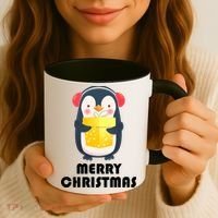 Merry Christmas Penguin Coffee Mug thumb 3