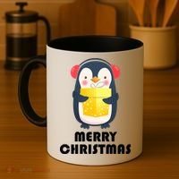 Merry Christmas Penguin Coffee Mug thumb 4