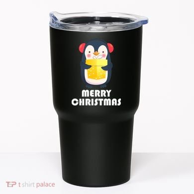 Merry Christmas Penguin Tumbler