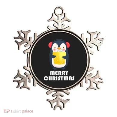 Merry Christmas Penguin Ornament