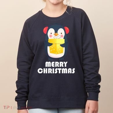 Merry Christmas Penguin Women's Sweatshirt