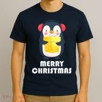 Merry Christmas Penguin T-Shirt thumb 3