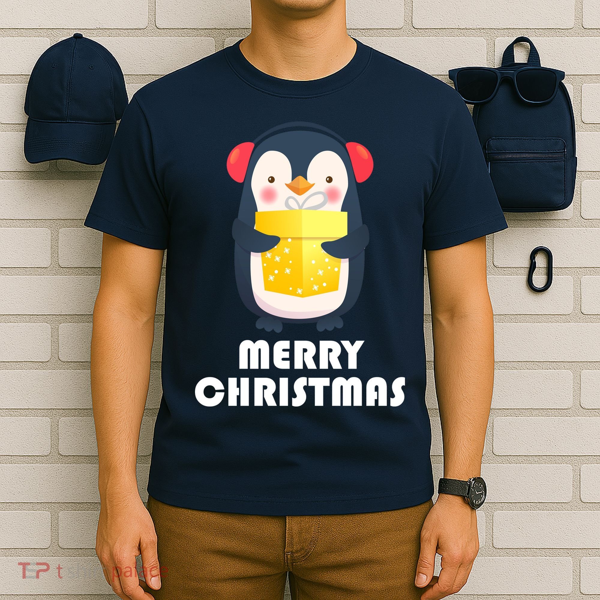 Merry Christmas Penguin T-Shirt