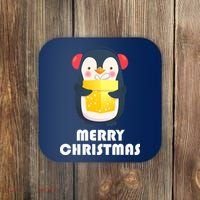 Merry Christmas Penguin Coaster thumb 0
