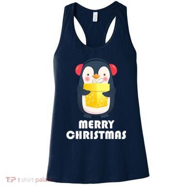 Merry Christmas Penguin Women's Tank Top
