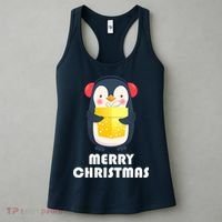 Merry Christmas Penguin Women's Tank Top thumb 3