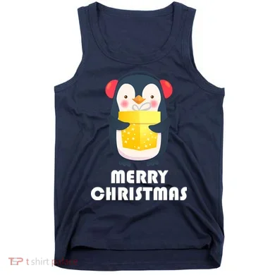 Merry Christmas Penguin Tank Top