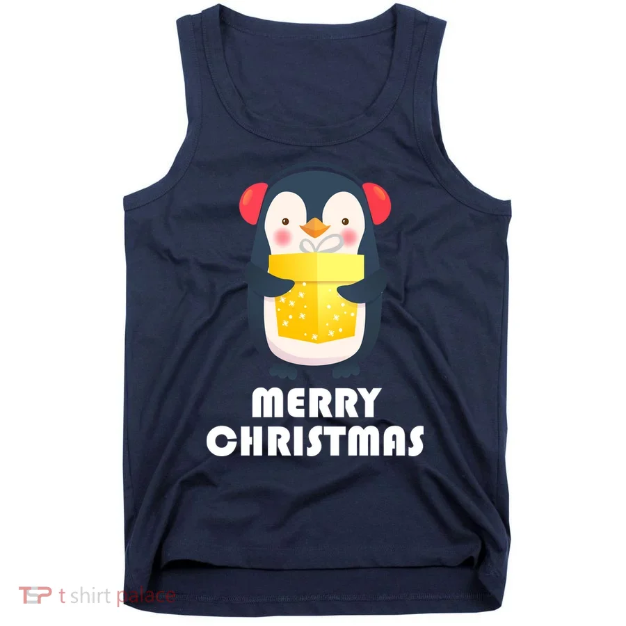 Merry Christmas Penguin Tank Top
