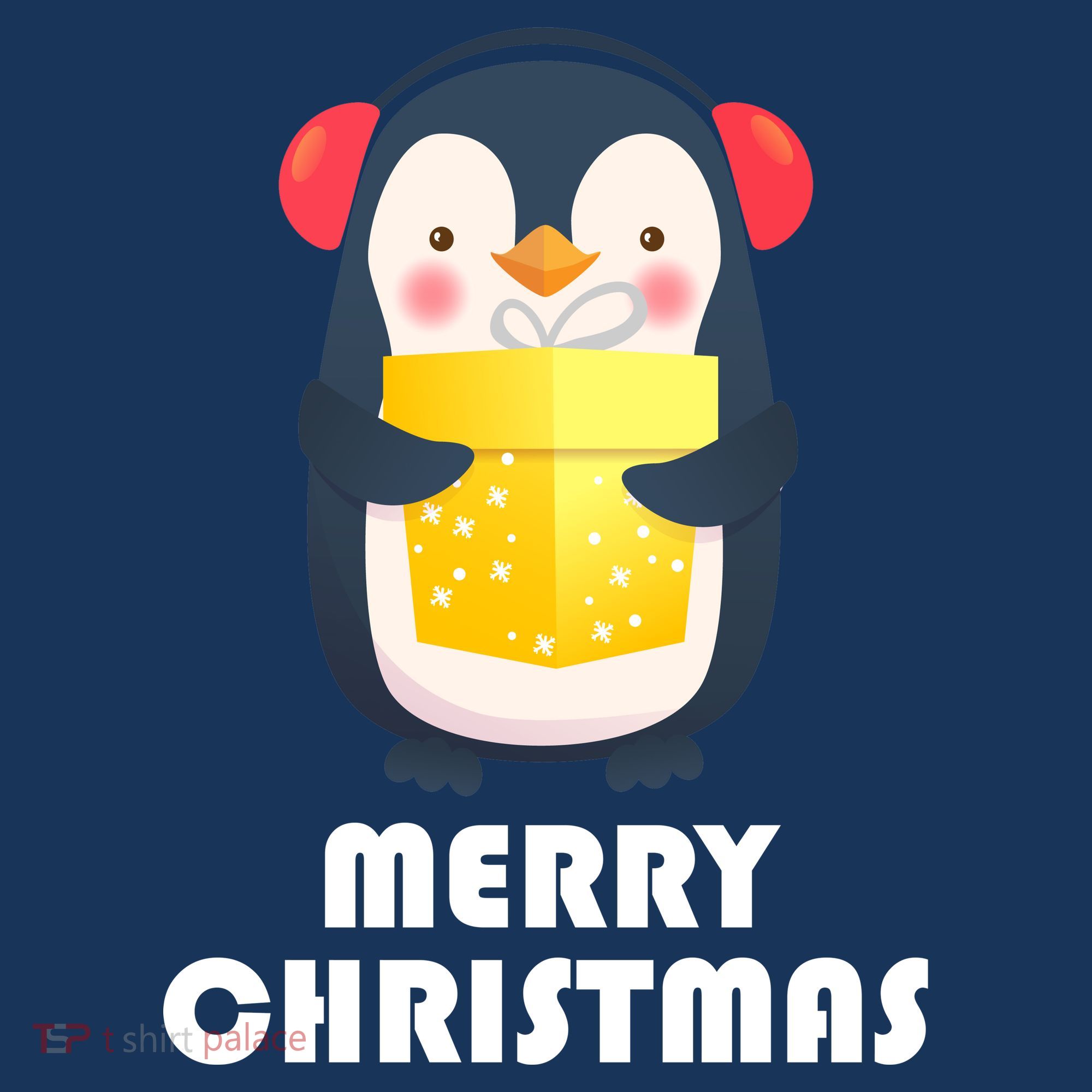 Merry Christmas Penguin Tank Top