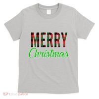 Merry Christmas Plaid T-Shirt thumb 0