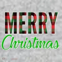 Merry Christmas Plaid Kids Sweatshirt thumb 2