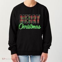 Merry Christmas Plaid Women's Sweatshirt thumb 0