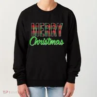 Merry Christmas Plaid Women's Sweatshirt thumb 0