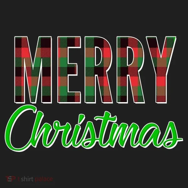 Merry Christmas Plaid Women's Sweatshirt