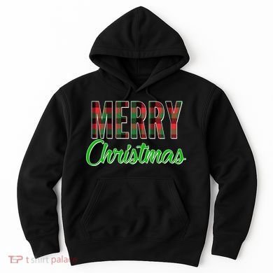 Merry Christmas Plaid Hoodie